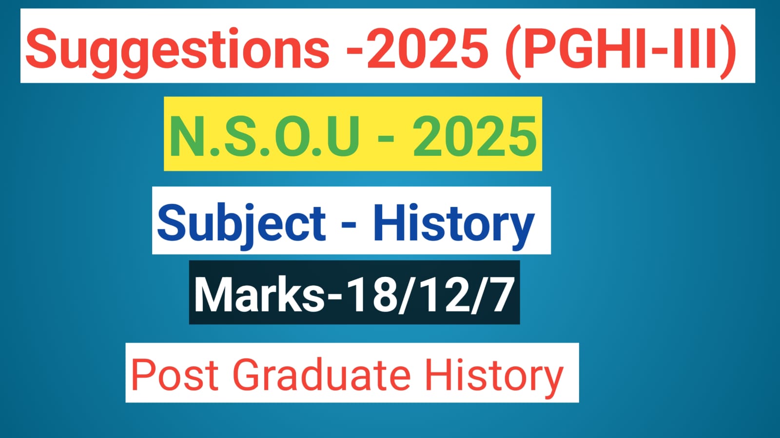 Read more about the article pghi suggestion 2025 3rd paper nsou m.a